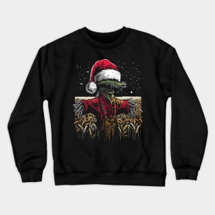 Scarecrow Santa Hat Crewneck Sweatshirt